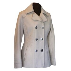 Kenneth Cole Wool-Blend Double-Breasted Pea Coat